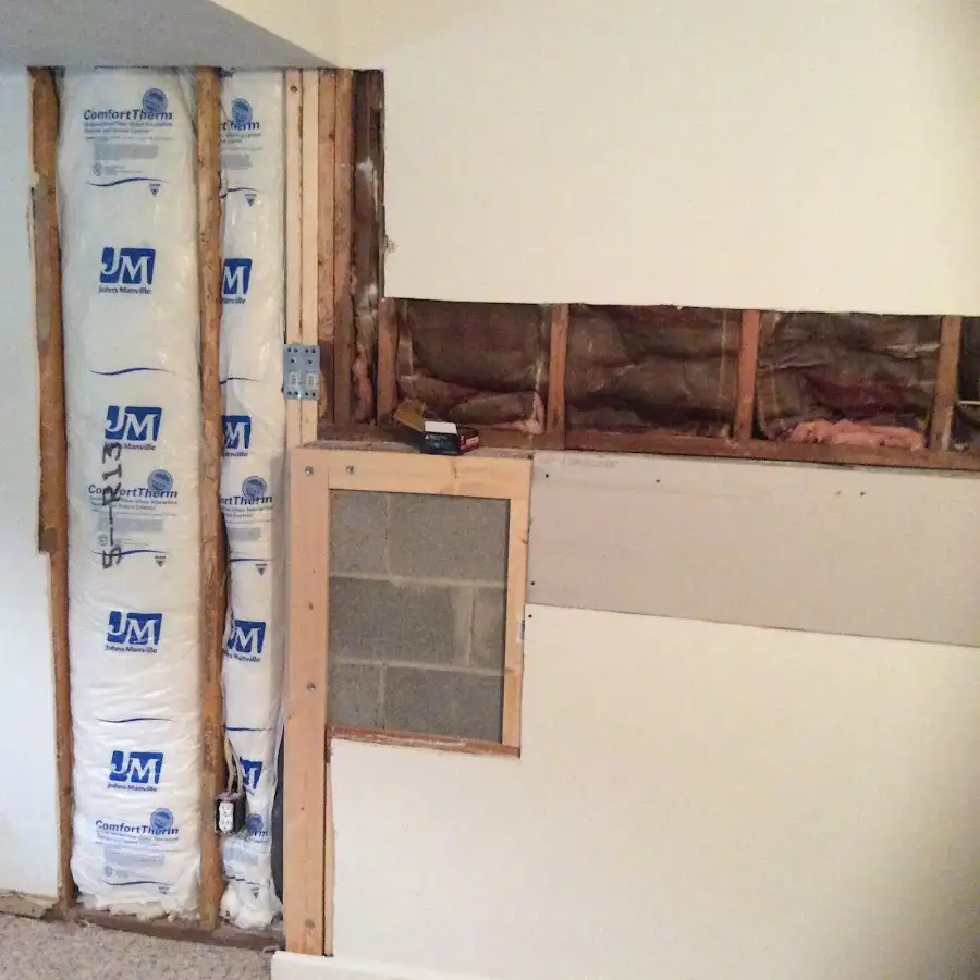 Wall insulation replacement during Odor Removal & Deodorization in Bellaire